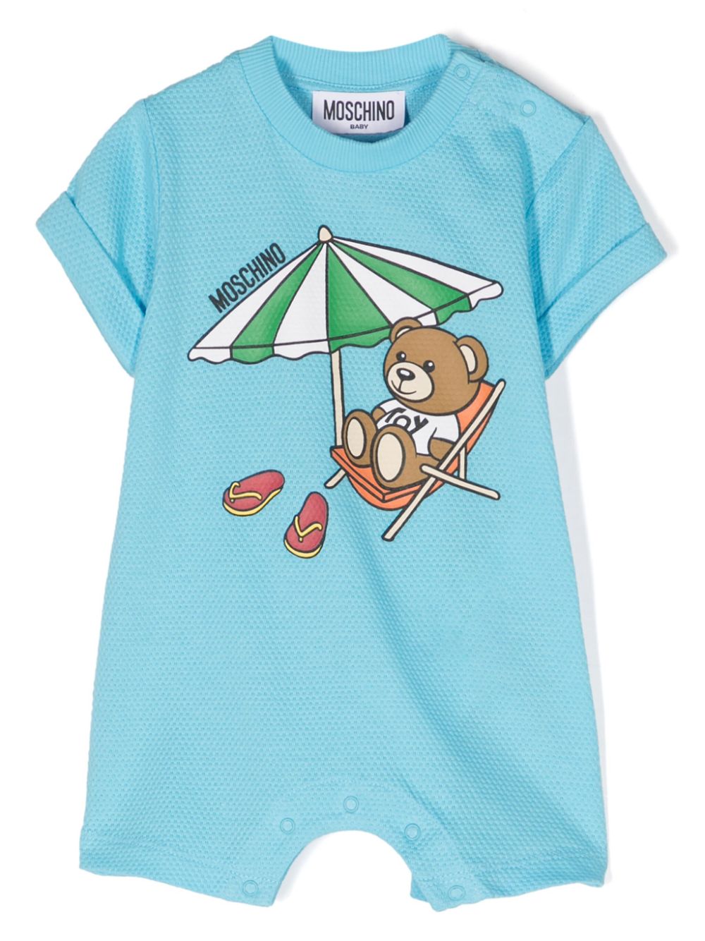 Teddy Bear cotton shorties - Blue