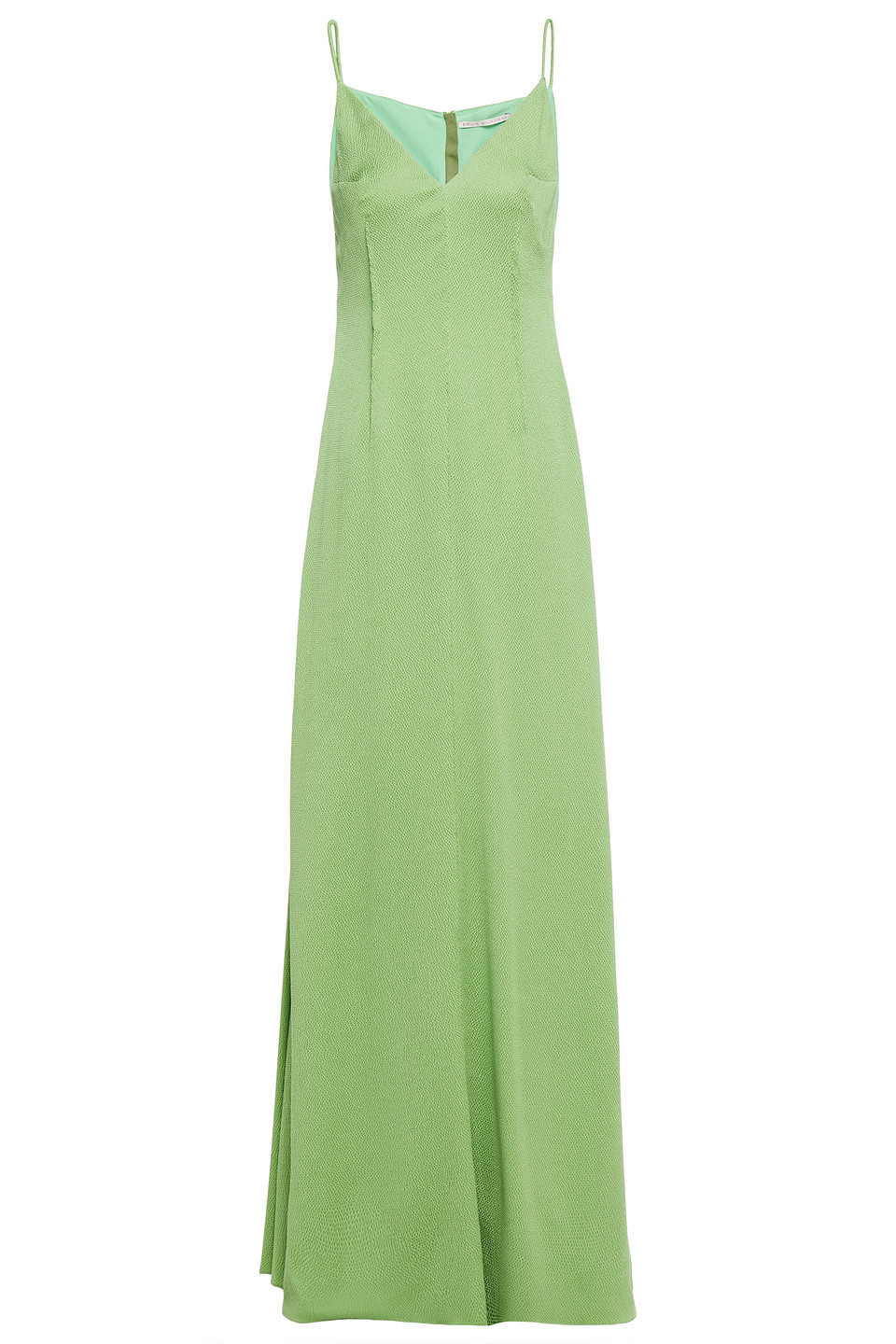 Heberley hammered silk-satin maxi dress