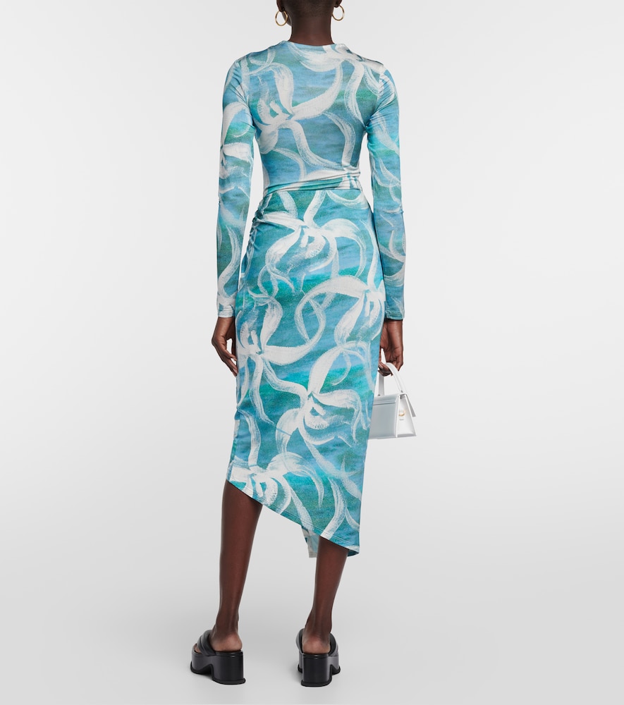 Coastline printed midi skirt
