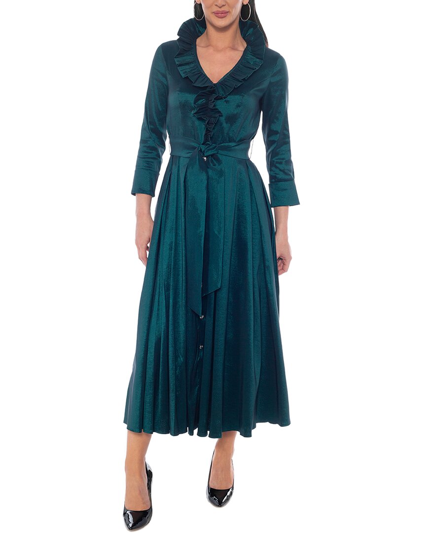 Ruffle Collar Shirt Dress