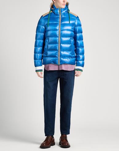 Man Puffer Azure Size 38 Polyamide