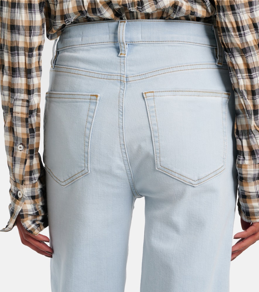 Frame Le Sleek high-rise straight jeans