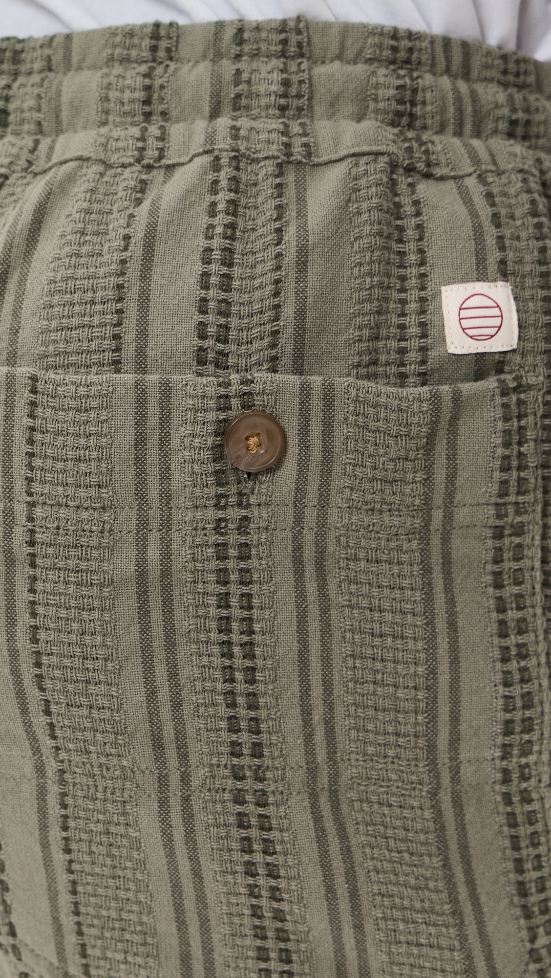 Saturday Dobby Stripe Short 6 Olive