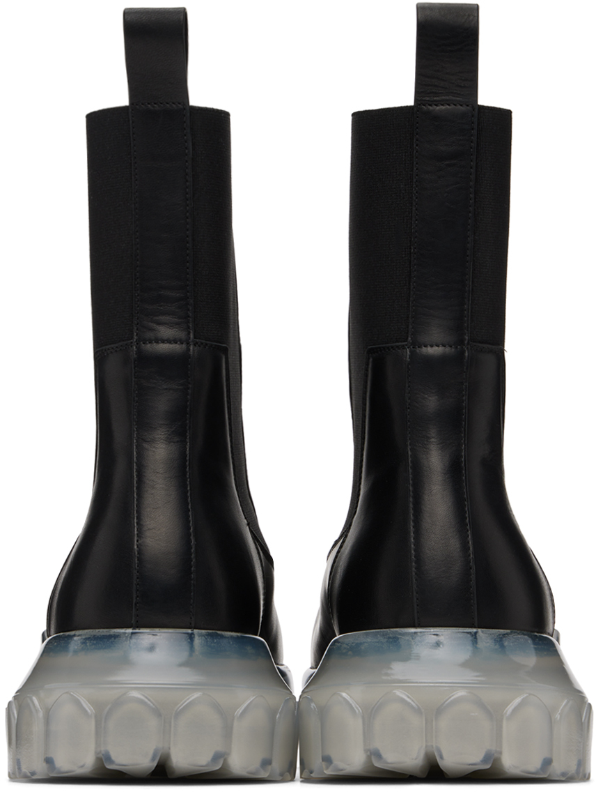 Rick Owens Black Porterville Beatle Bozo Tractor Boots
