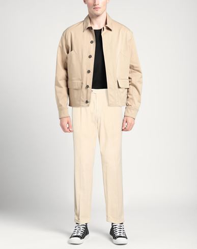 Man Pants Cream Size 34 Cotton, Modal