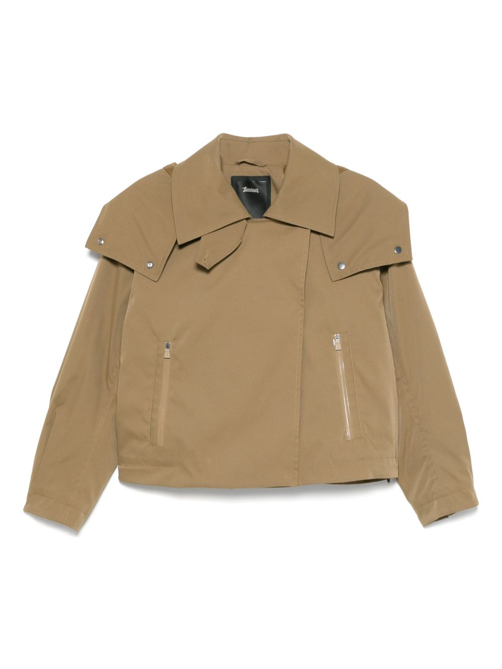 Laminar cropped jacket - Green