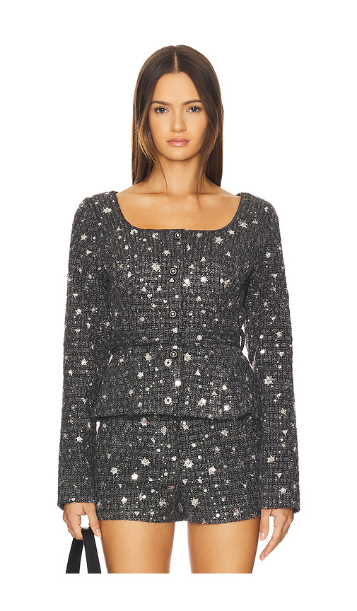 ASTR the Label Carolyn Top in Charcoal. XL also in L, M