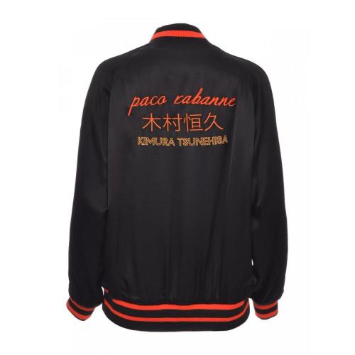 Logo patch bomber jacket - Black