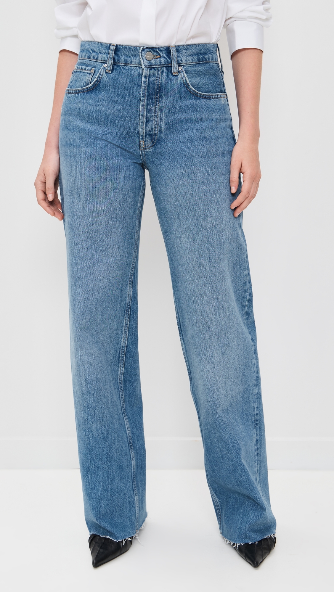 ANINE BING Hugh Jeans Panama Blue