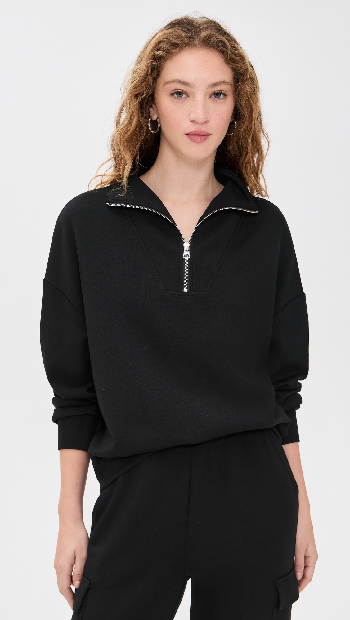 Hawley Half-Zip Sweatshirt Black