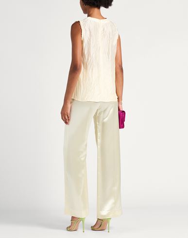 Woman Top Pastel yellow Size 10 Viscose, Silk