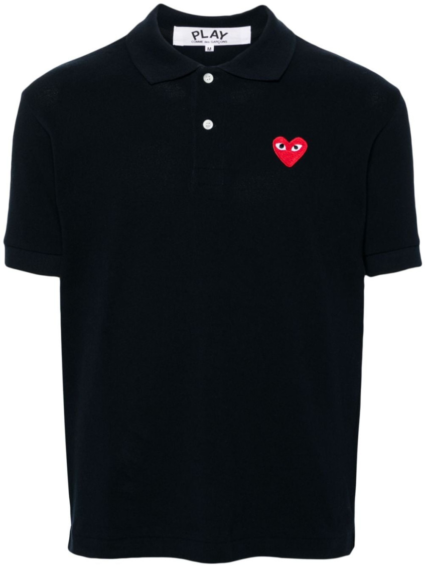 Blue Logo Shirt Collar Polo
