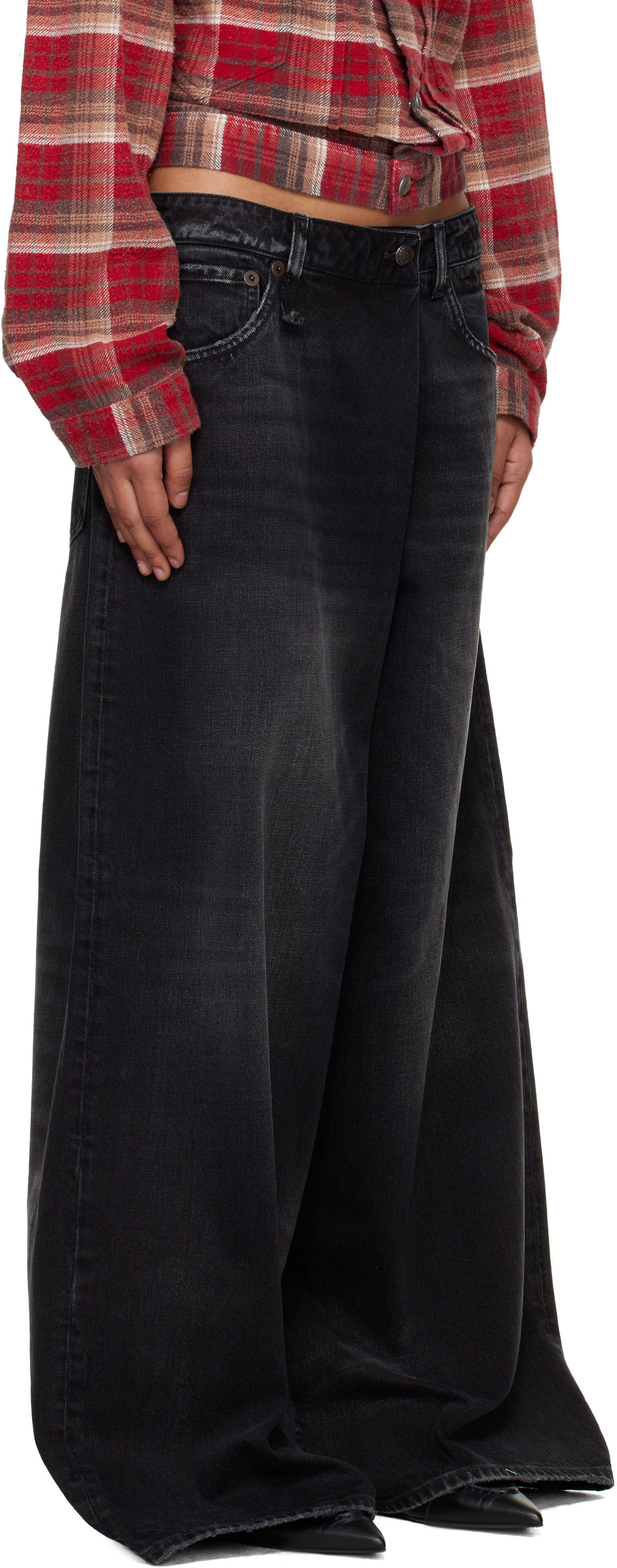 Black Nico Wrap Jeans