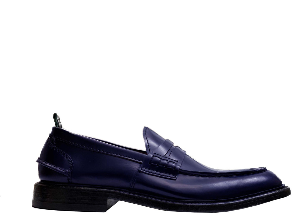 Dark Blue Slip On Loafers