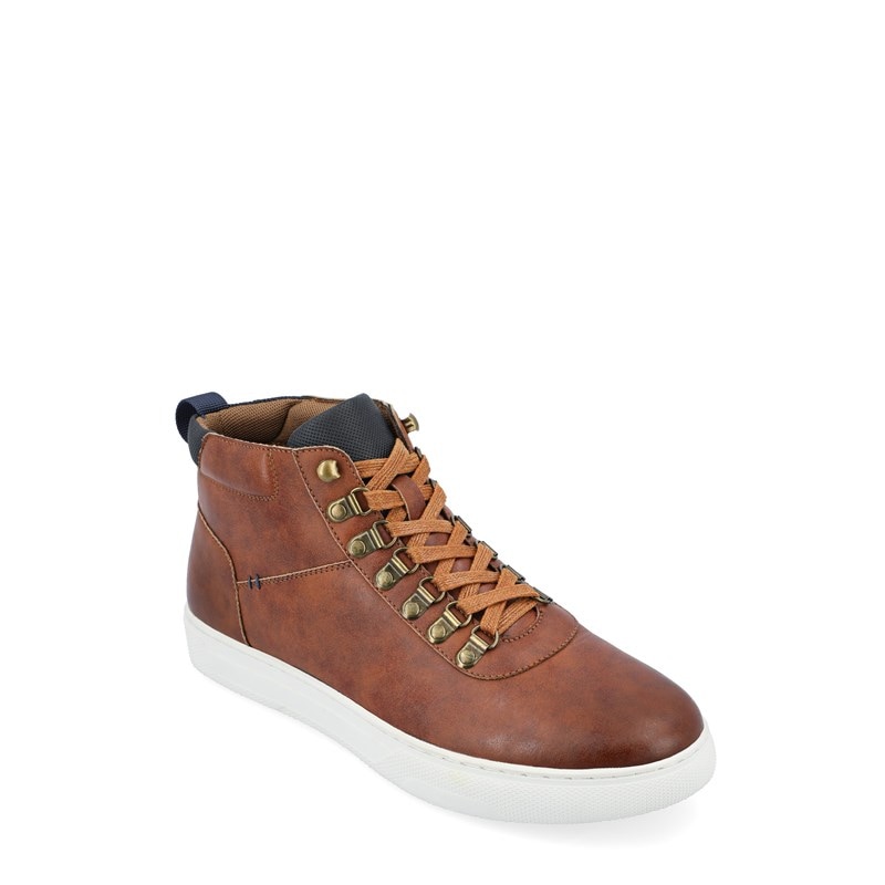 Men's Ortiz High Top Sneaker Boots (Brown Synthetic)