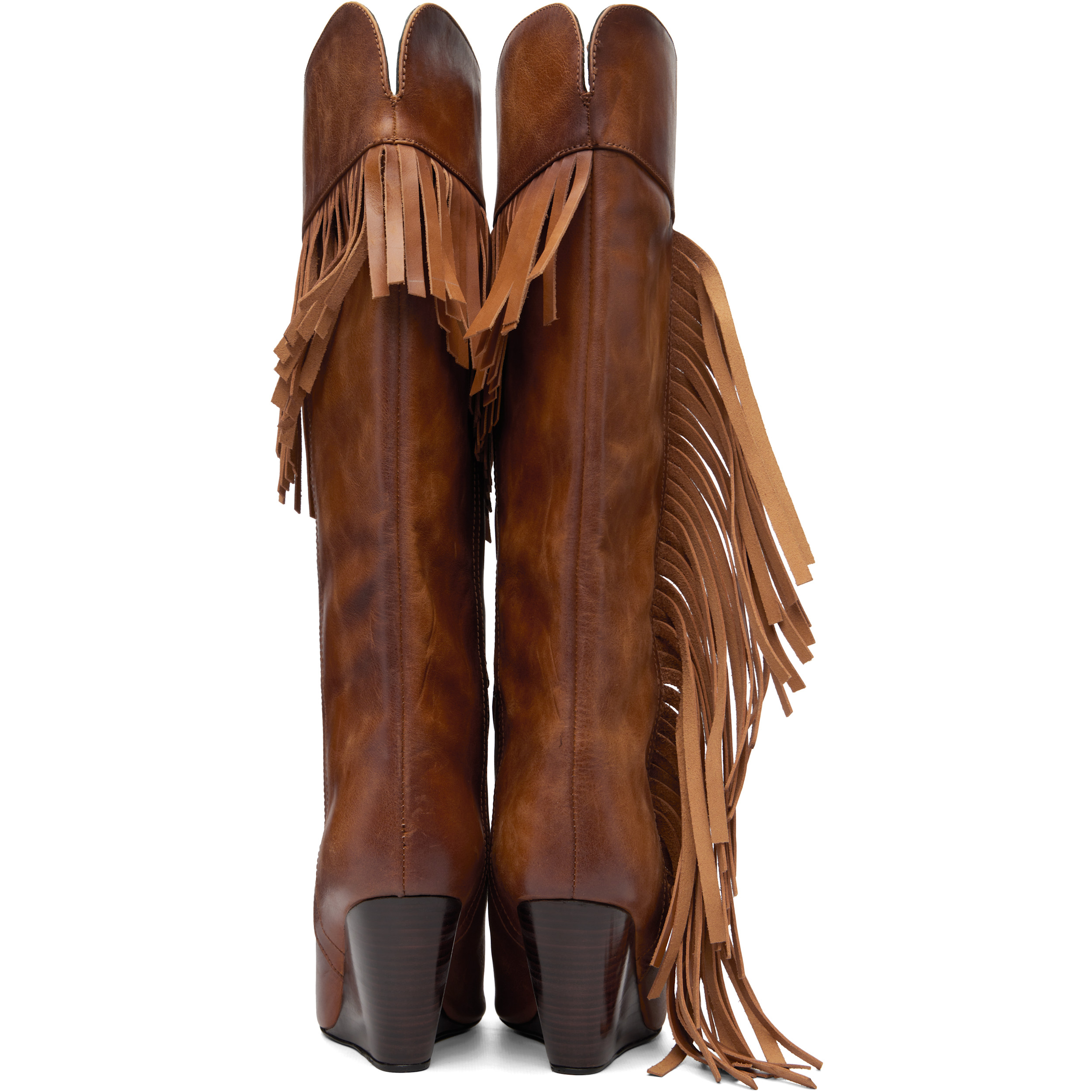 Brown Rose Tall Boots