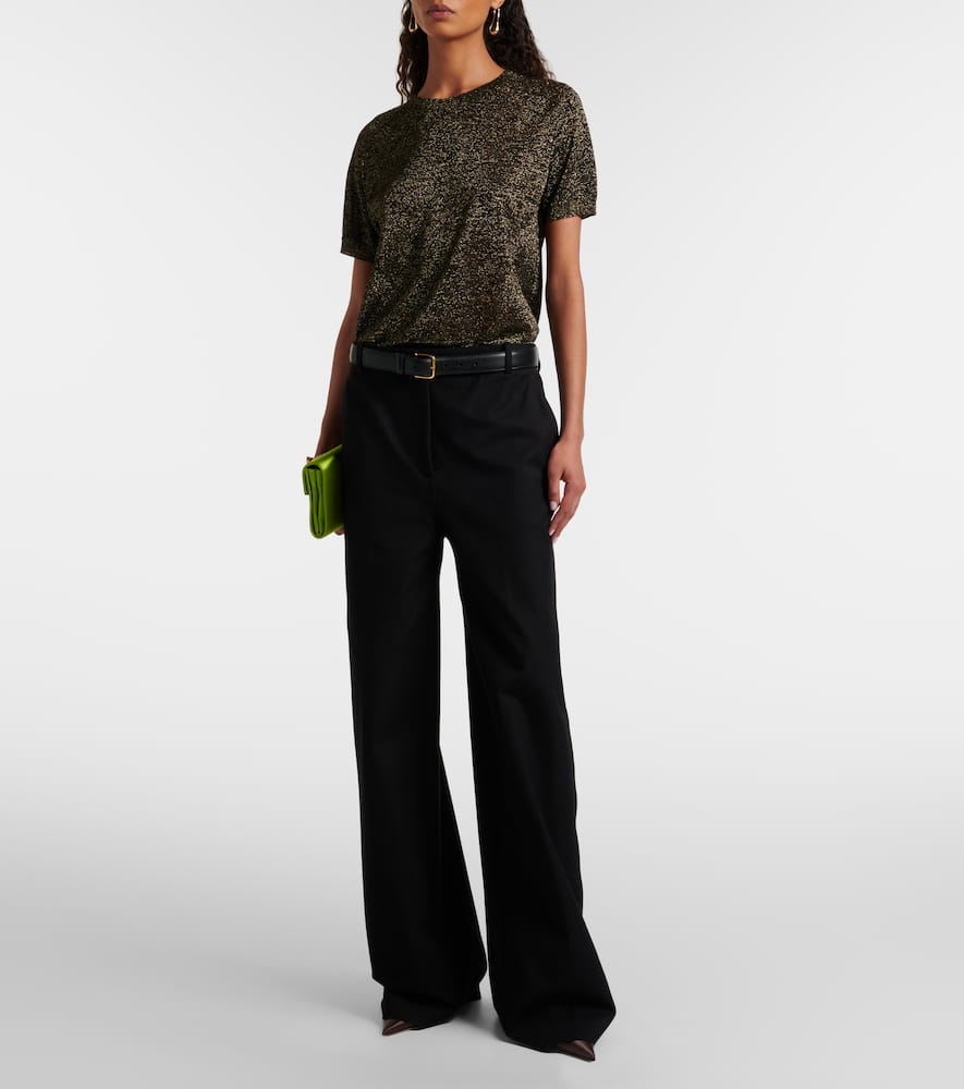 Lille lamé knitted top