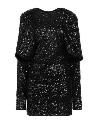 Pinko Woman Mini dress Black Size 2 Nylon, Elastane, Brass