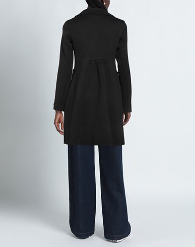 Woman Coat Black Size 6 Wool, Acrylic