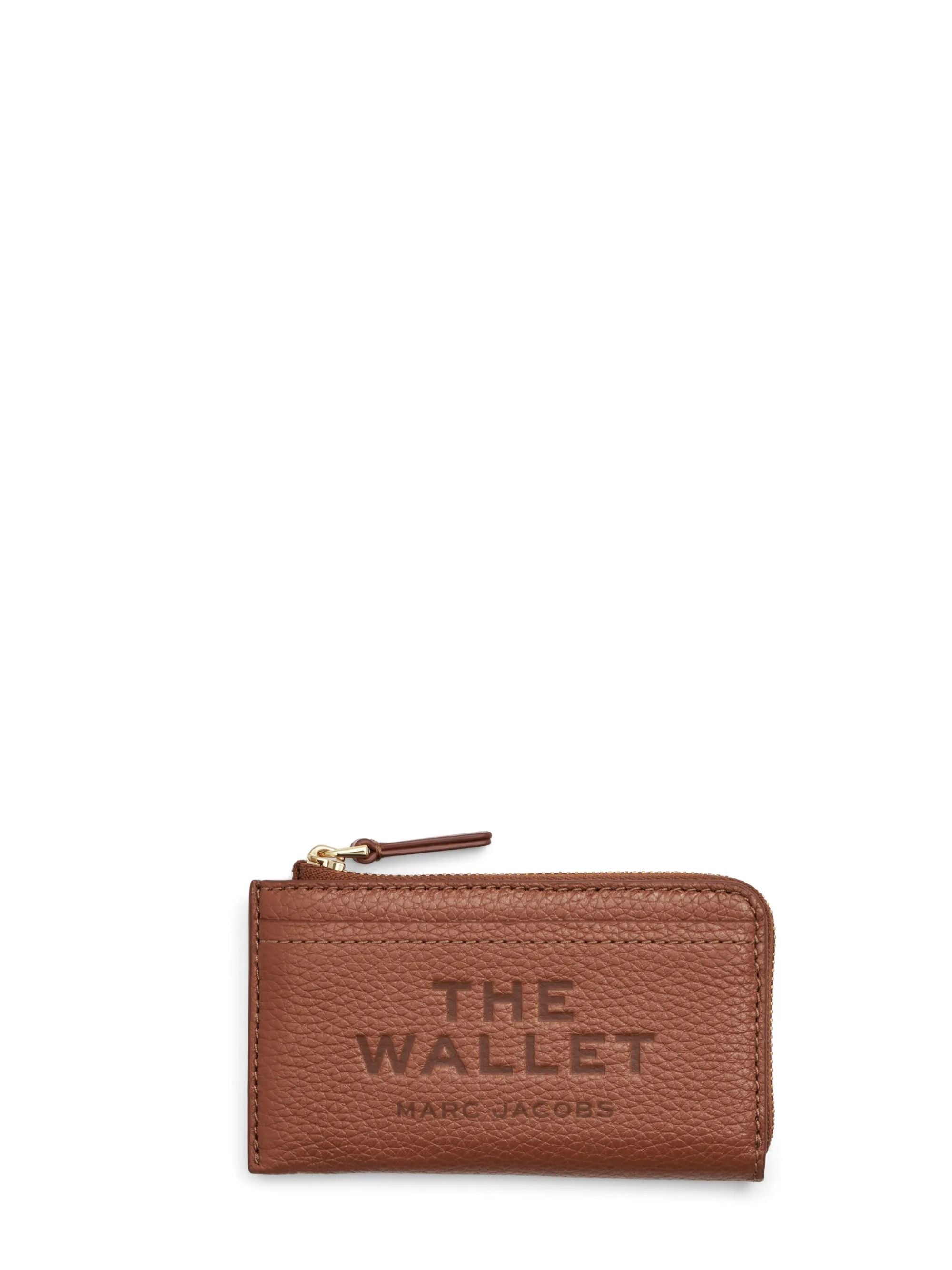 The Top Zip Multi Wallet - Rectangular Design with Gold Hardware