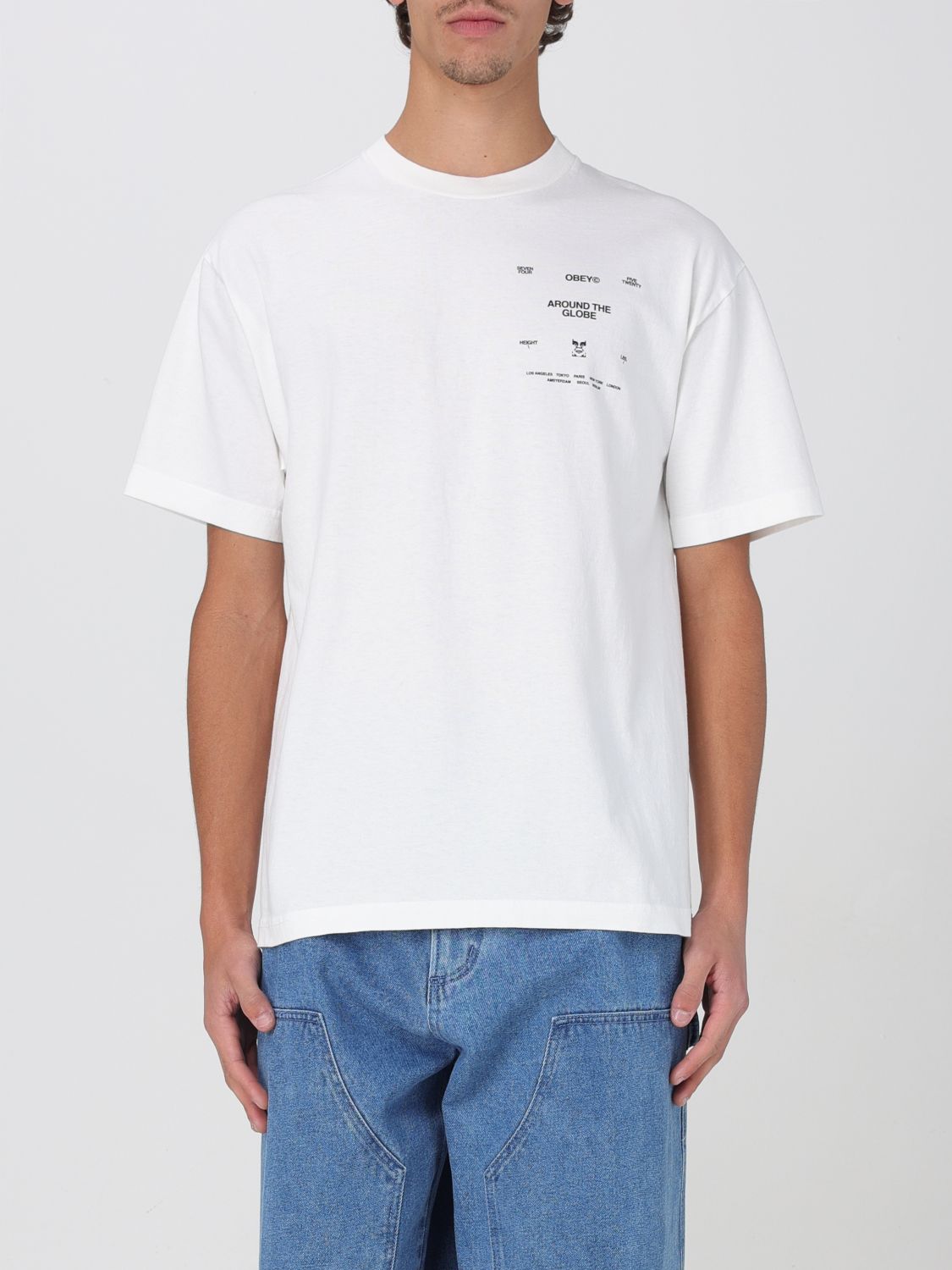 T-Shirt OBEY Men color White