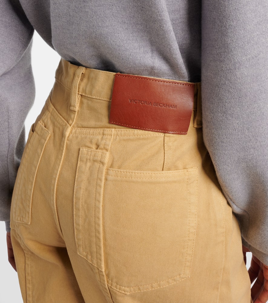 High-rise barrel-leg jeans