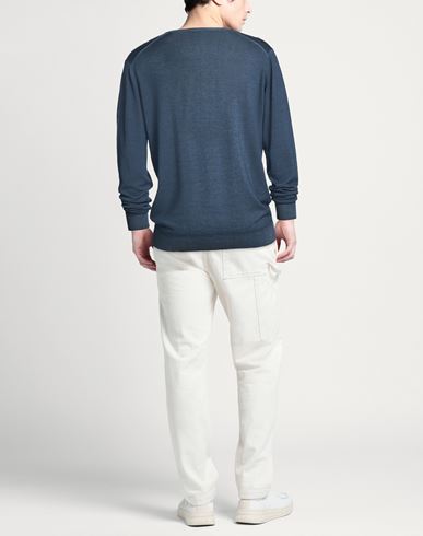 Man Sweater Navy Size 44 Merino Wool