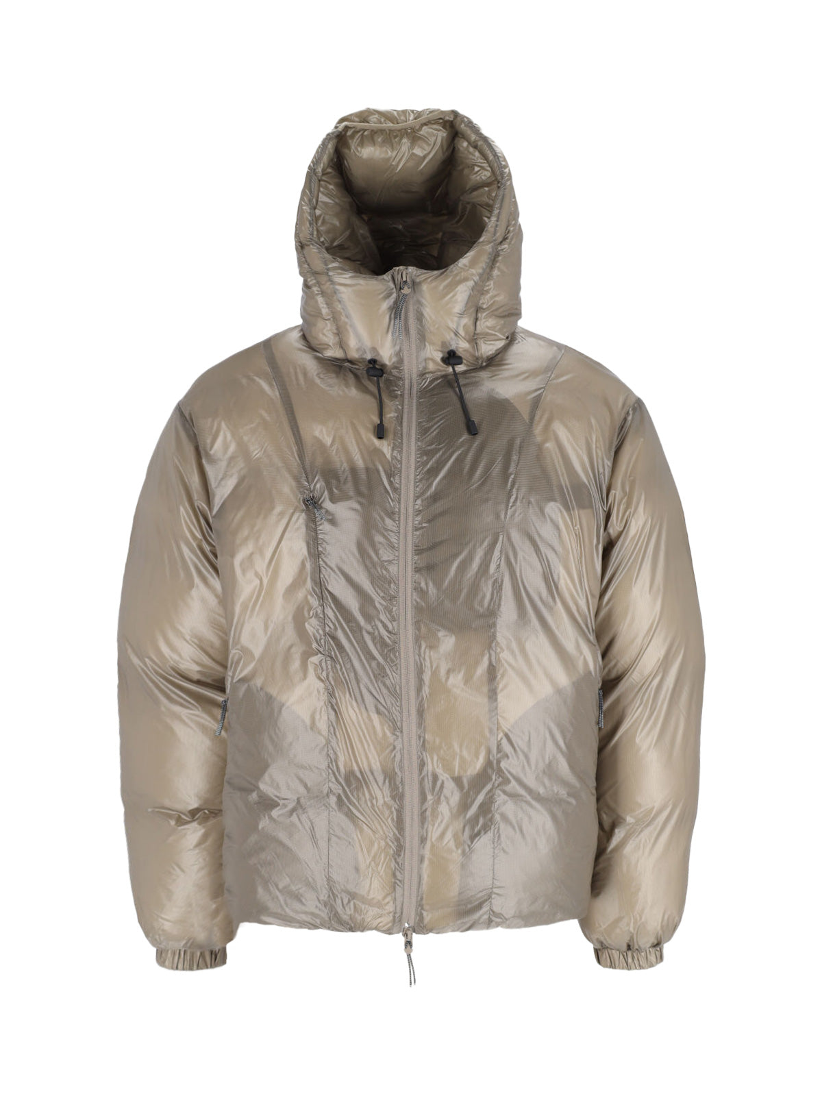 Men's Lightweight Natural Jacket with Elevated Neck Detail