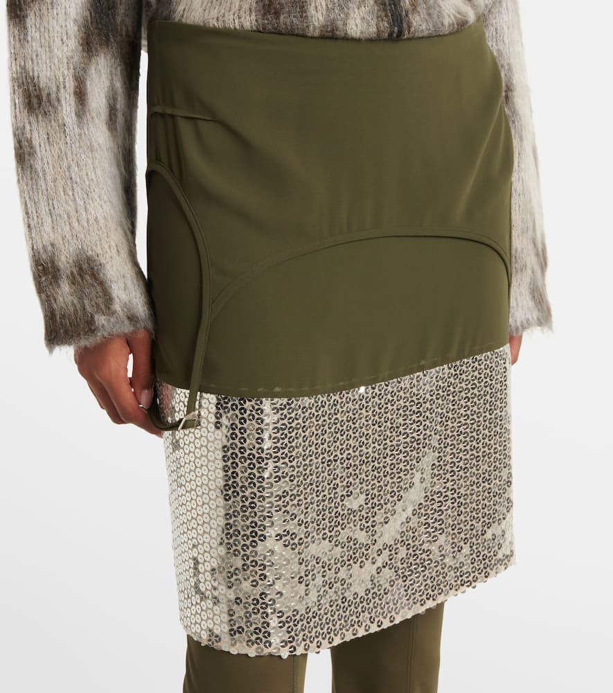 Sequined midi skirt
