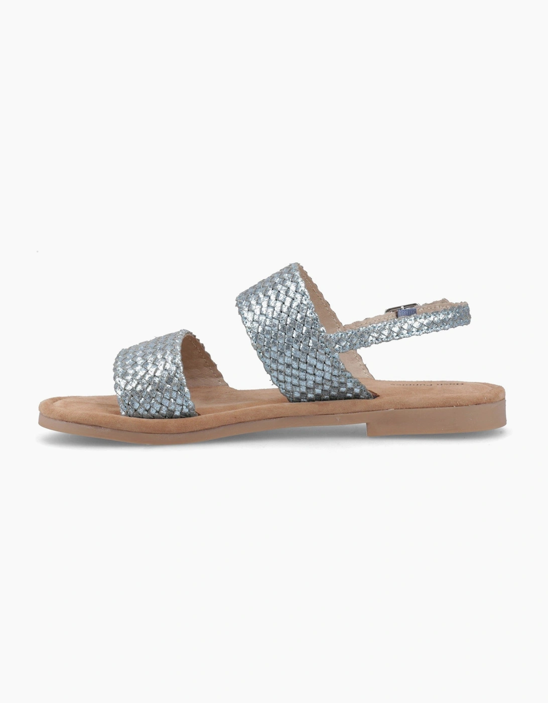 Women's Hush Puppies HELENE SANDAL WIDE FIT Womens Cross Strap Sandals Blue