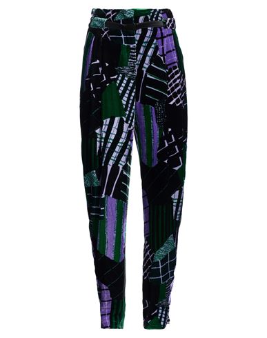 Woman Pants Purple Size 8 Viscose, Silk
