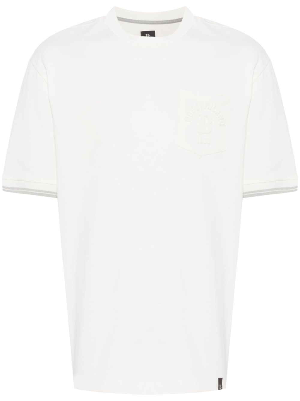 Logo-embossed T-shirt - White