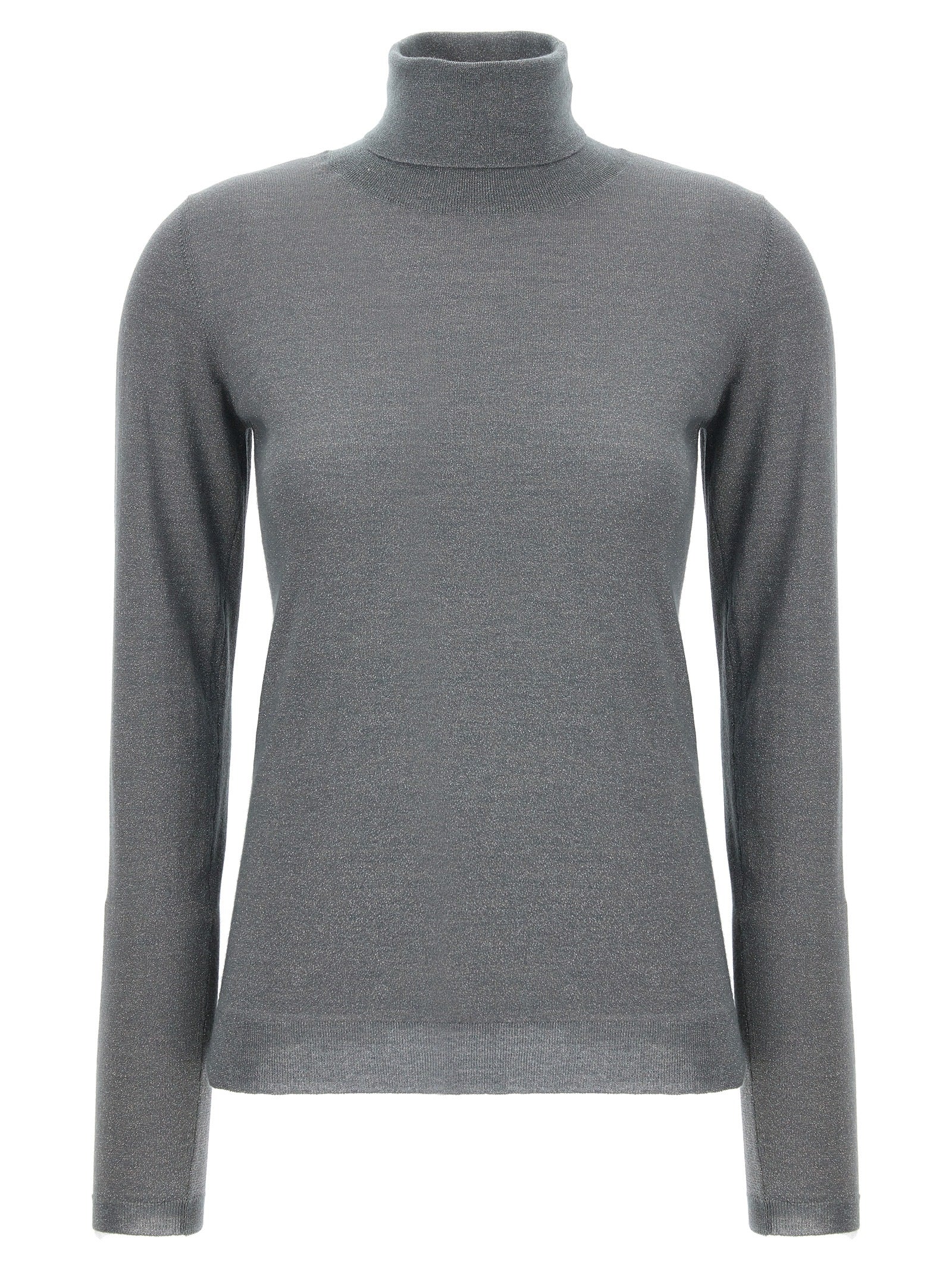 Cashmere and Silk Blend Sweater — Gray