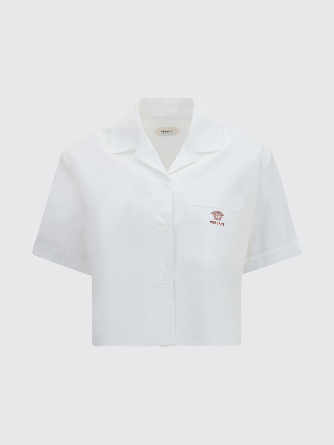 Cropped Embroidered Shirt