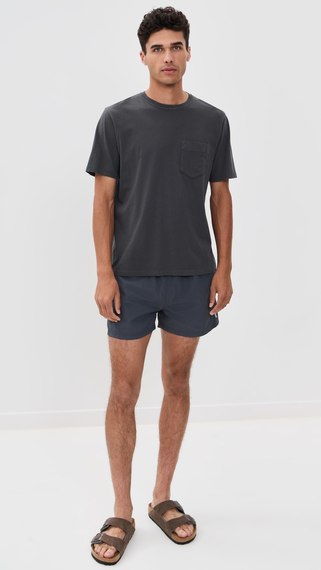 Solid Sebastian Swim Trunks 4 Granite