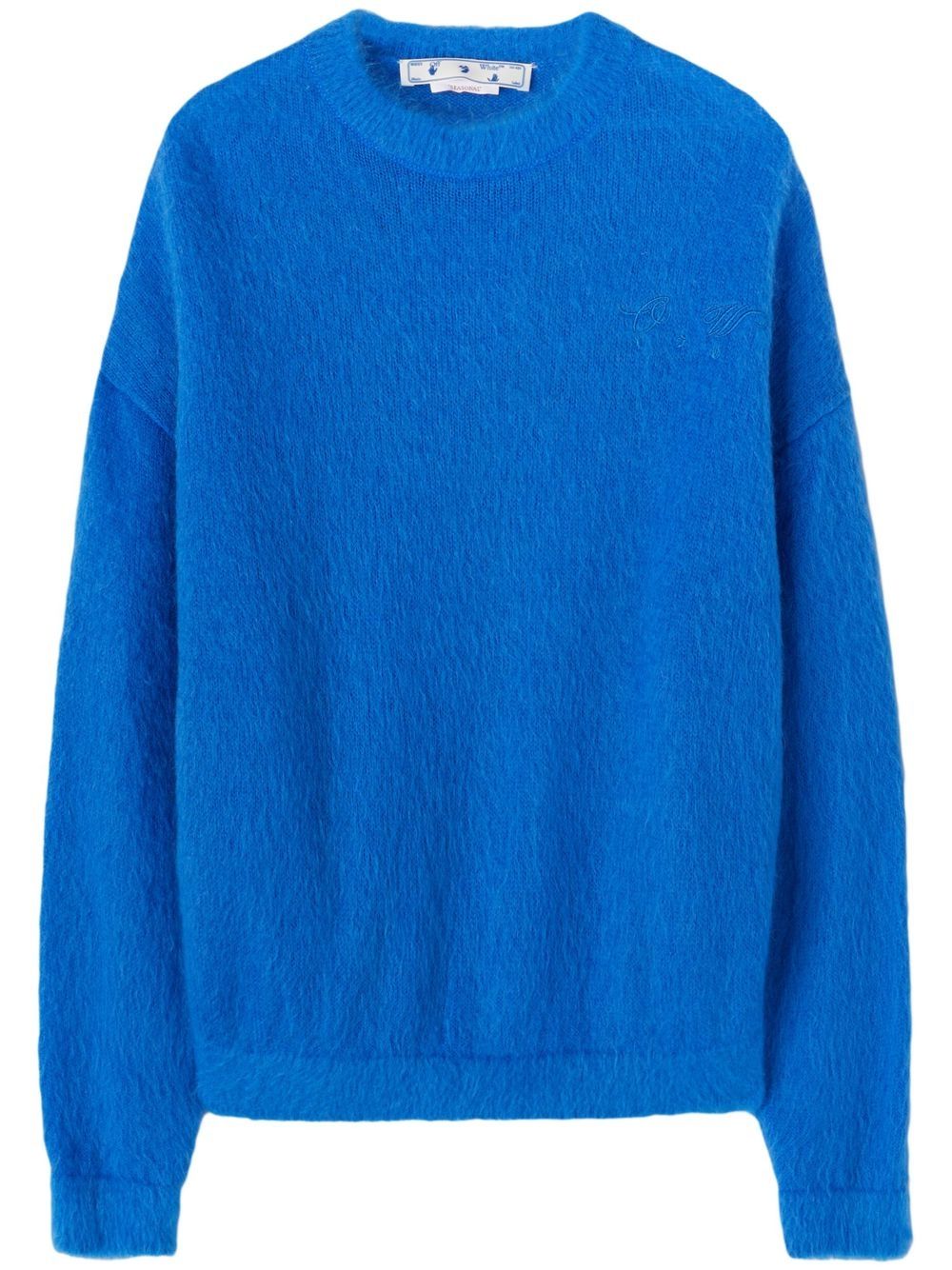 Arrow Skate textured-knit jumper - Blue