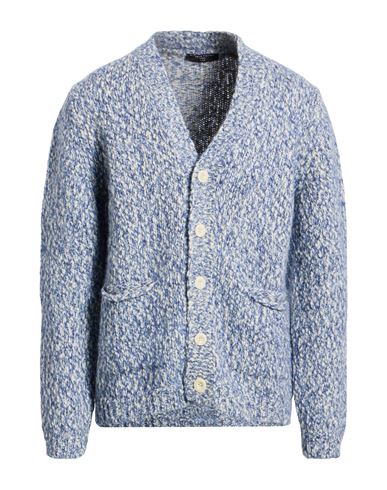 Lab Man Cardigan Blue Size L Wool, Recycled nylon, Baby alpaca wool