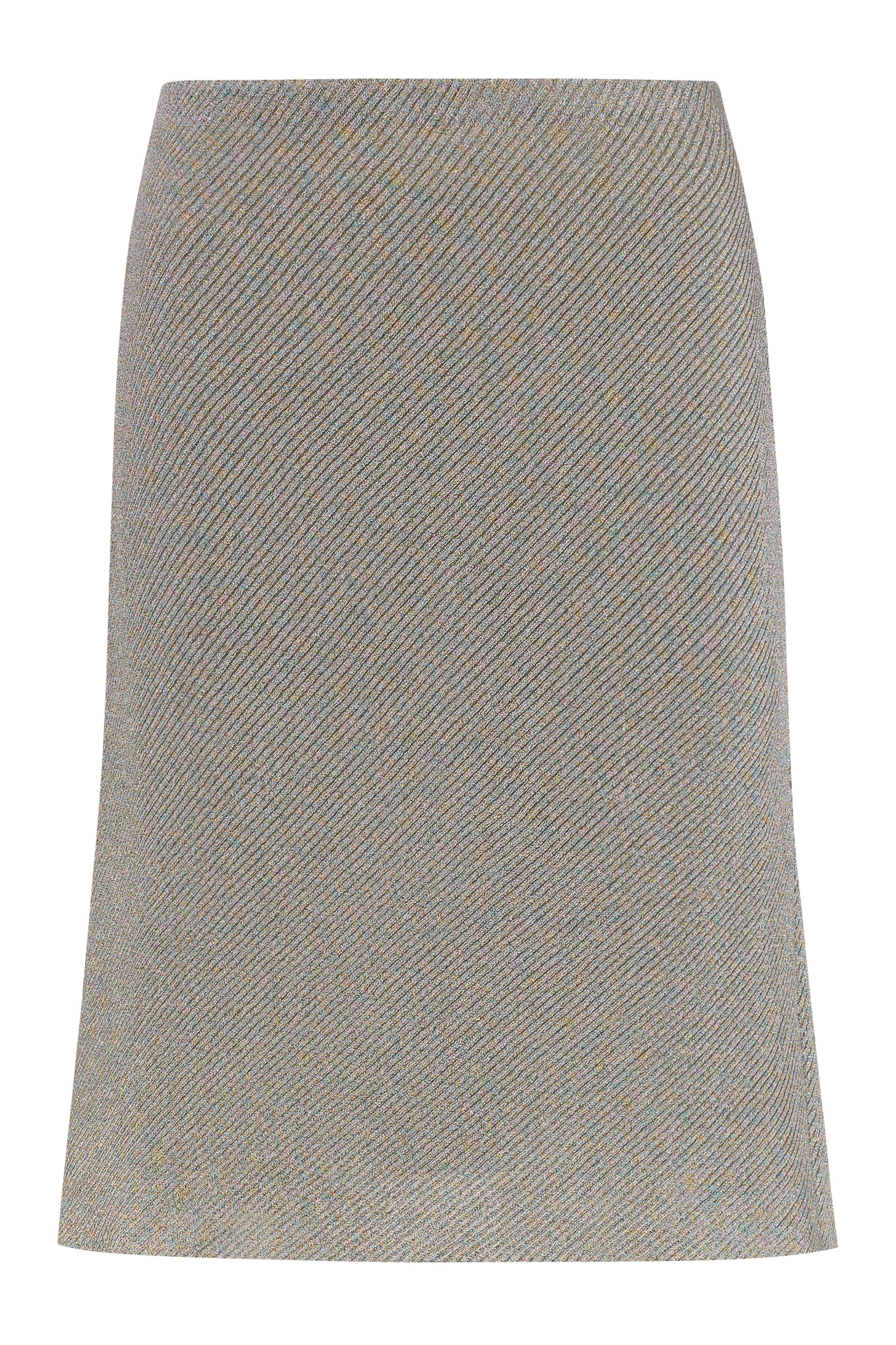 Mini Knit Skirt with Lurex Detail