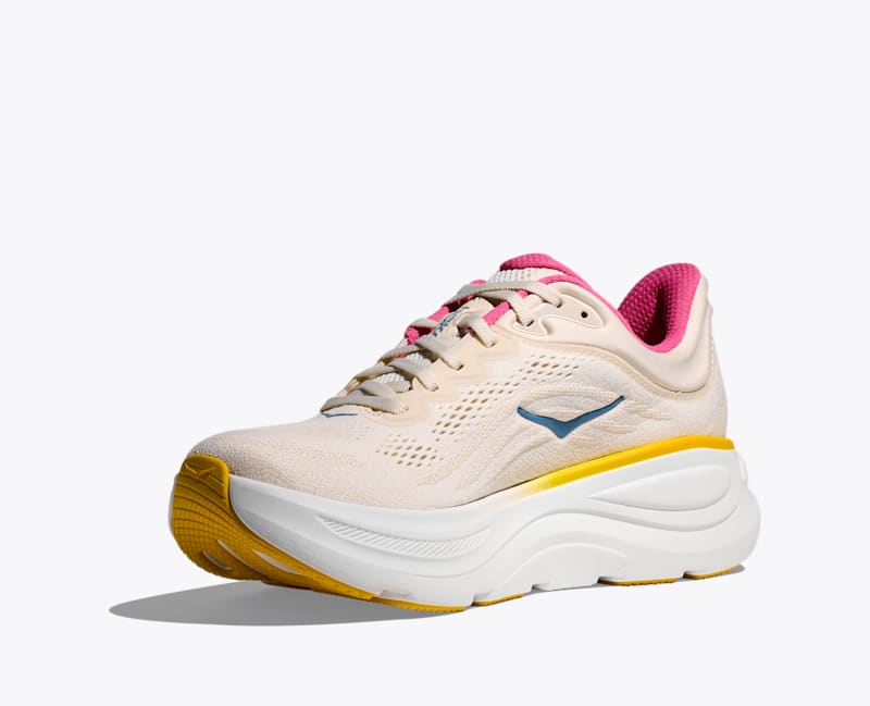 HOKA Women's Bondi 9 Shoes in Alabaster/Birch