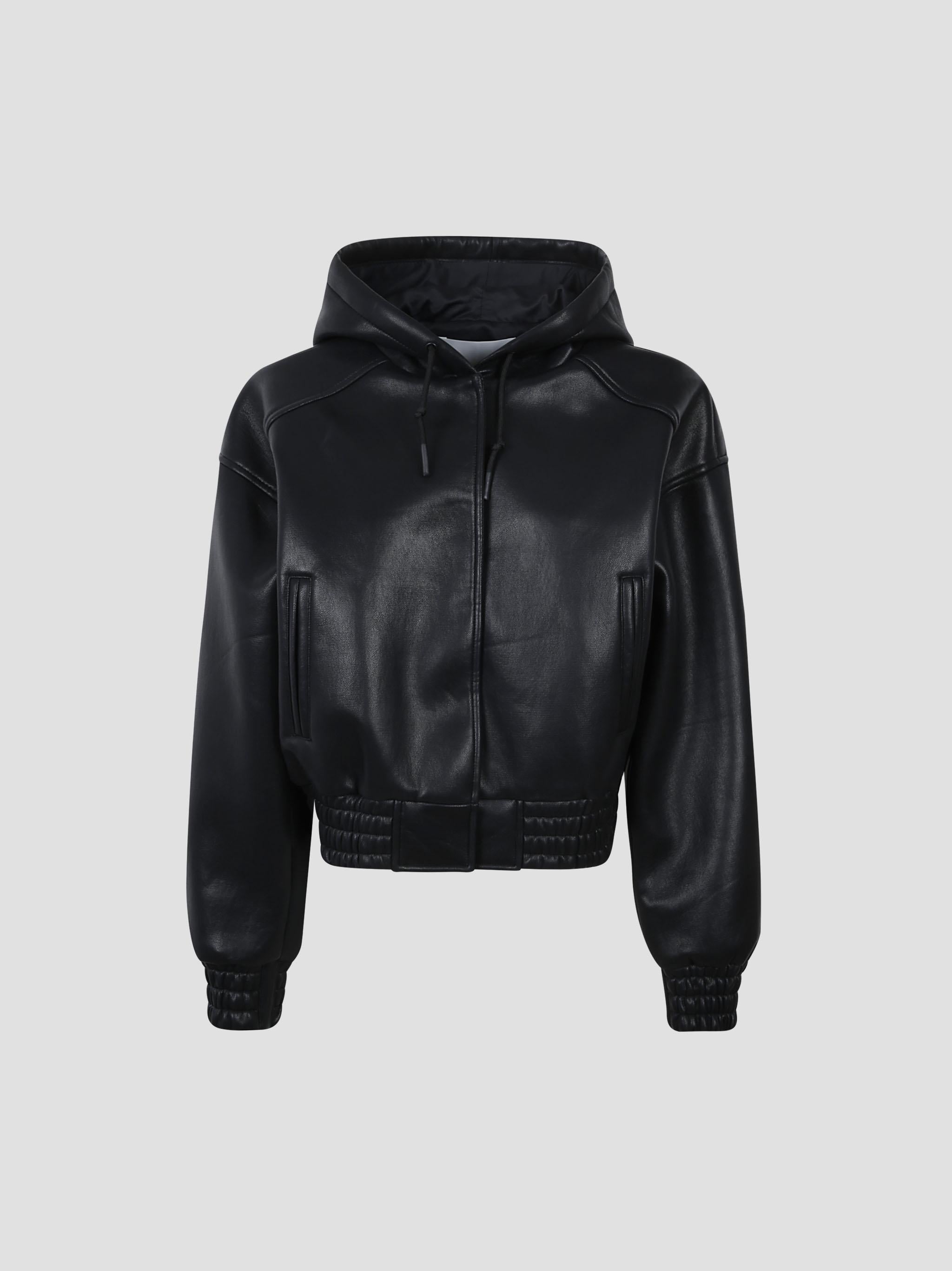 Mini Faux Leather Bonded Bomber