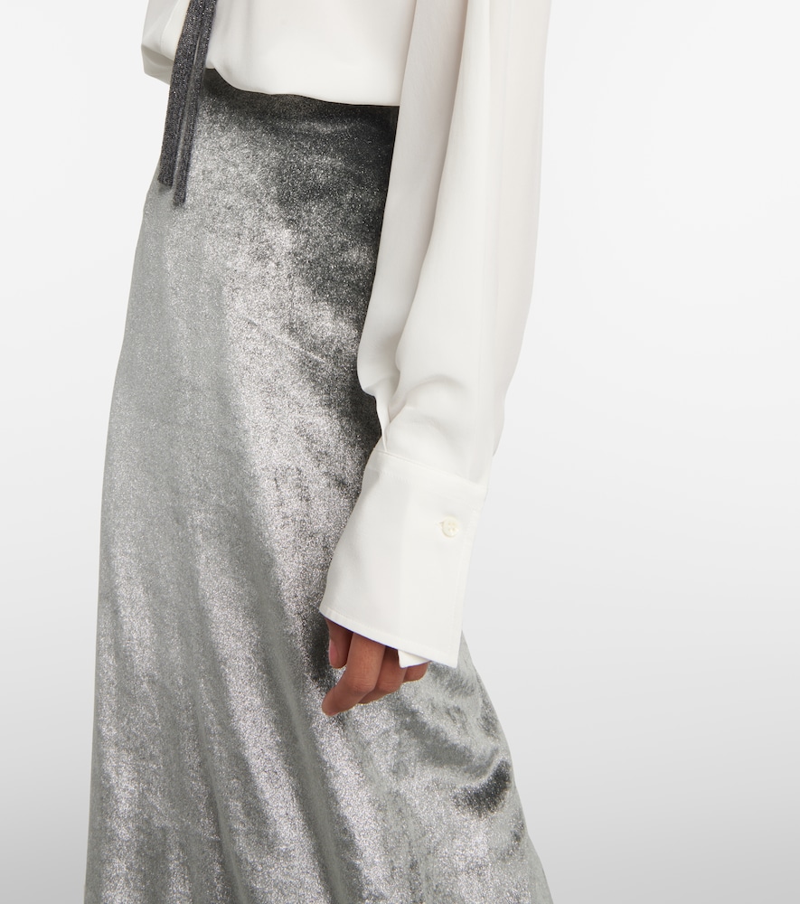 Velvet maxi skirt