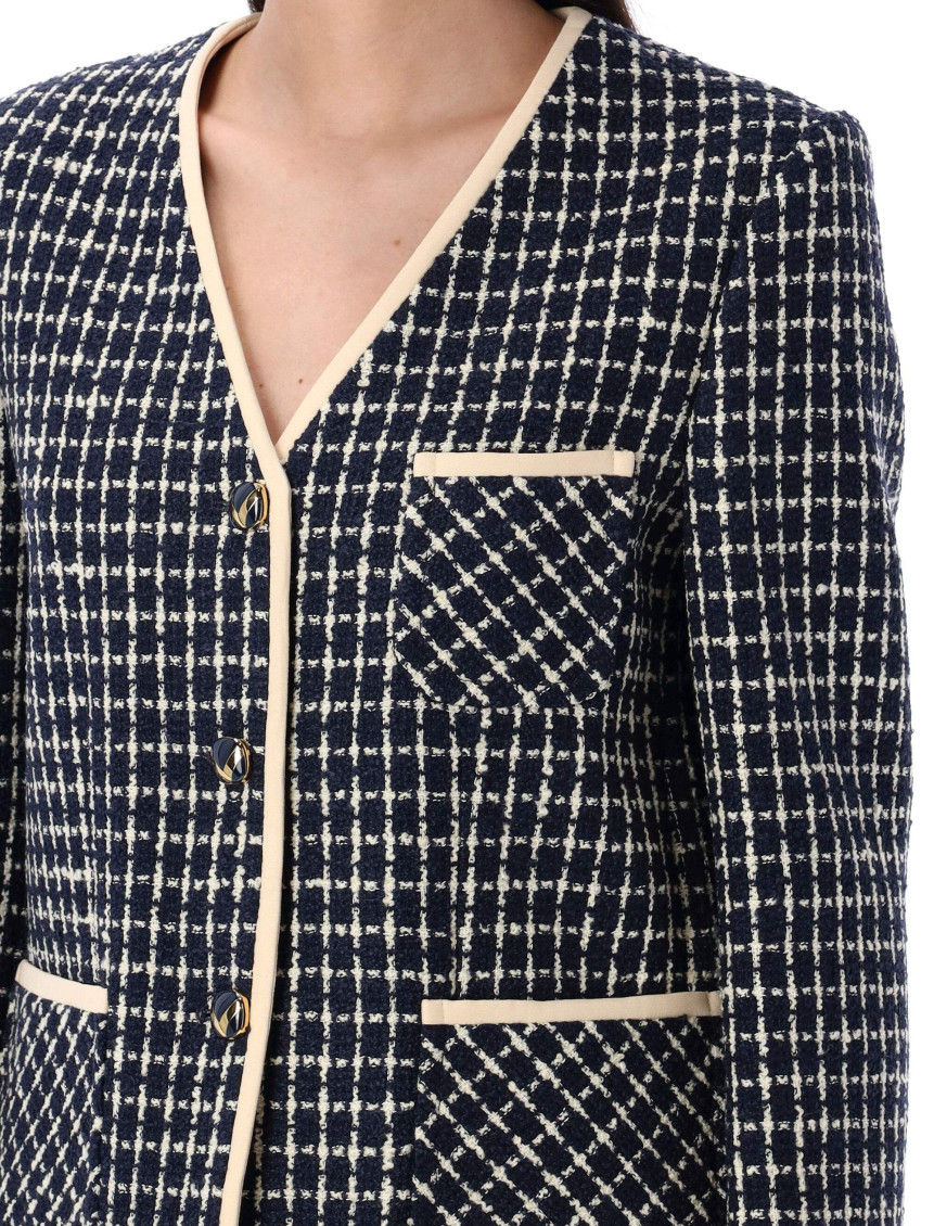 Navy Blue boucl blazer