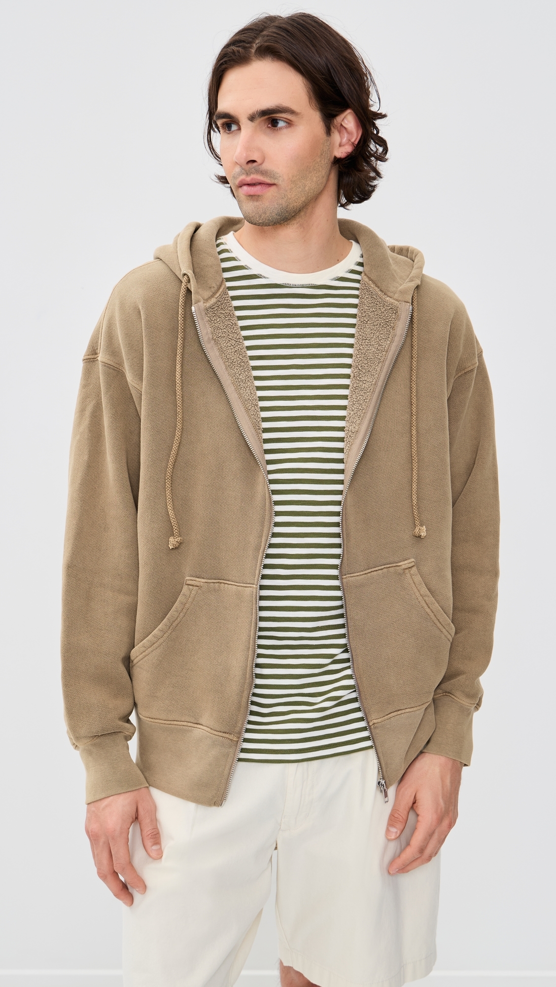 Isaac Zip Hoodie Vintage Mushroom