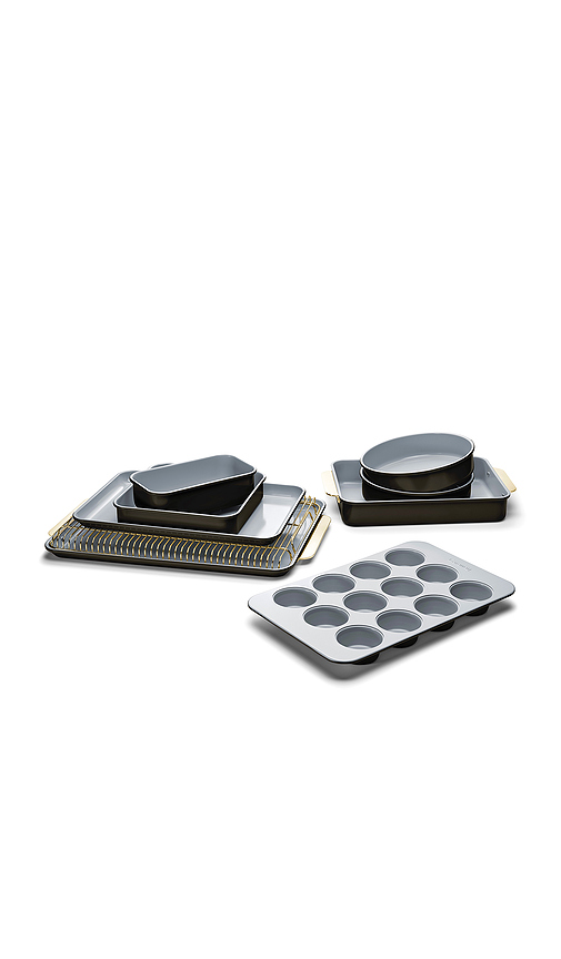 Caraway LOT DE MOULES À PÂTISSERIE NON-TOXIC CERAMIC NON-STICK MEGA BAKEWARE SET en Black