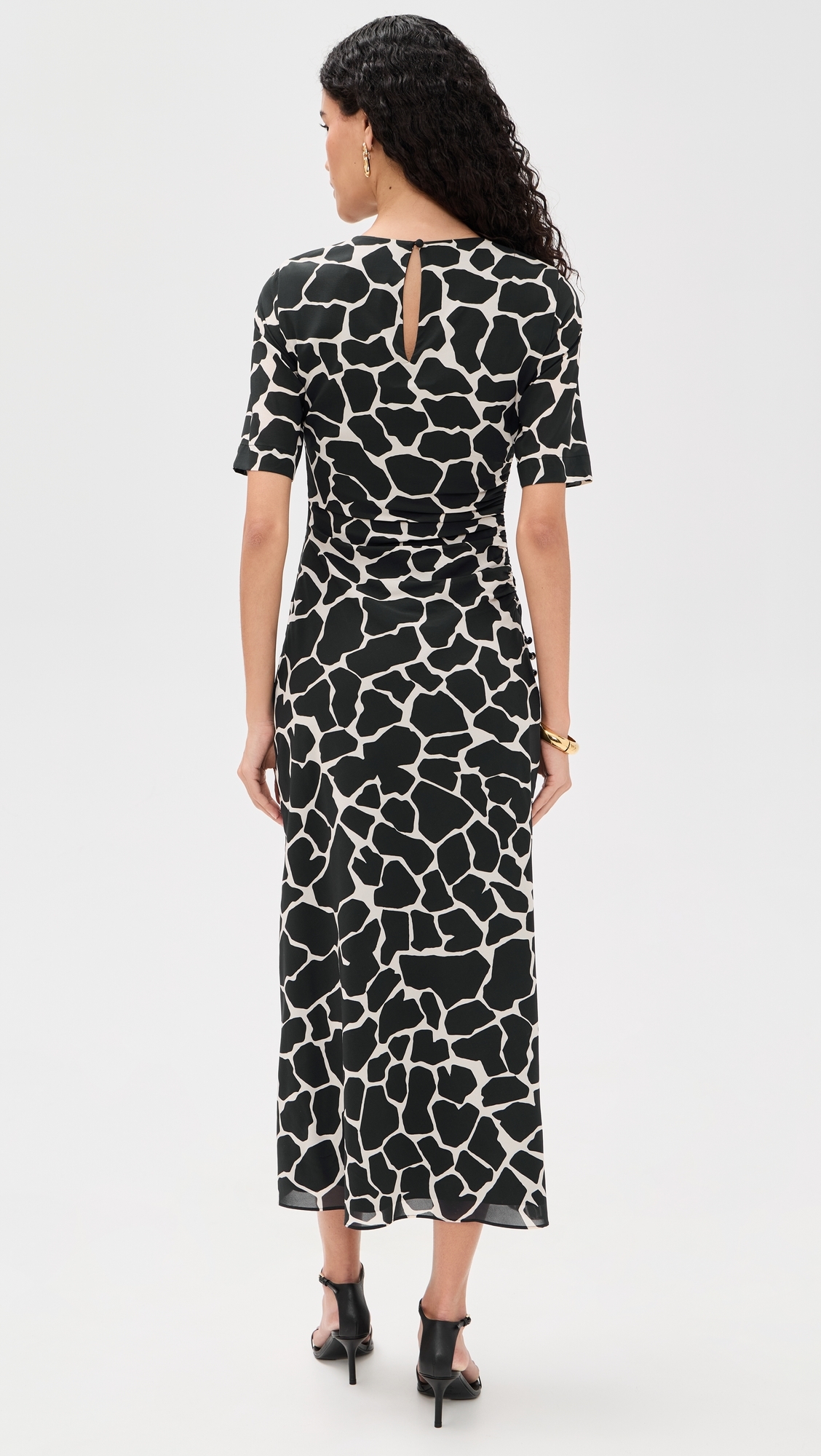 Ruched Side Dress Giraffe