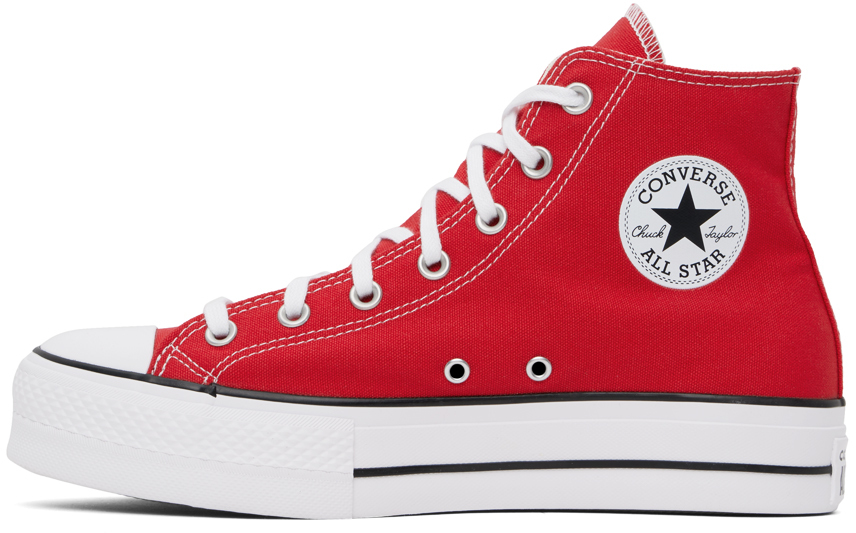 Red Chuck Taylor All Star Lift Hi Sneakers