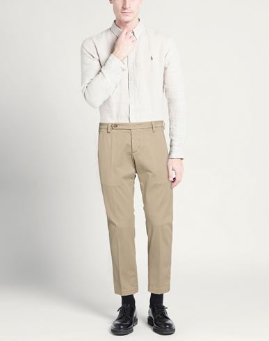 Man Pants Military green Size 30 Cotton, Elastane