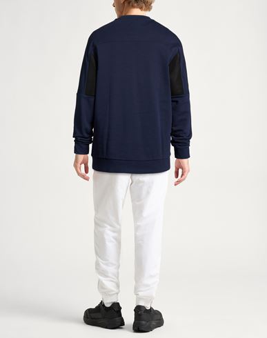 Man Sweatshirt Navy Size L Cotton