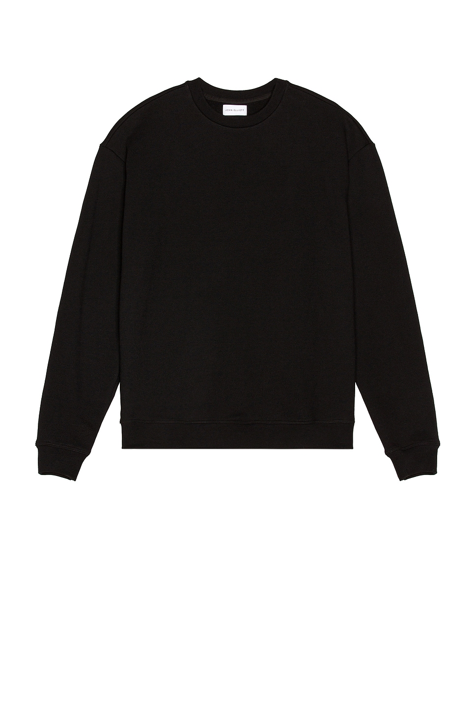 JOHN ELLIOTT Oversized Crewneck Pullover in Black - Black.  S also in