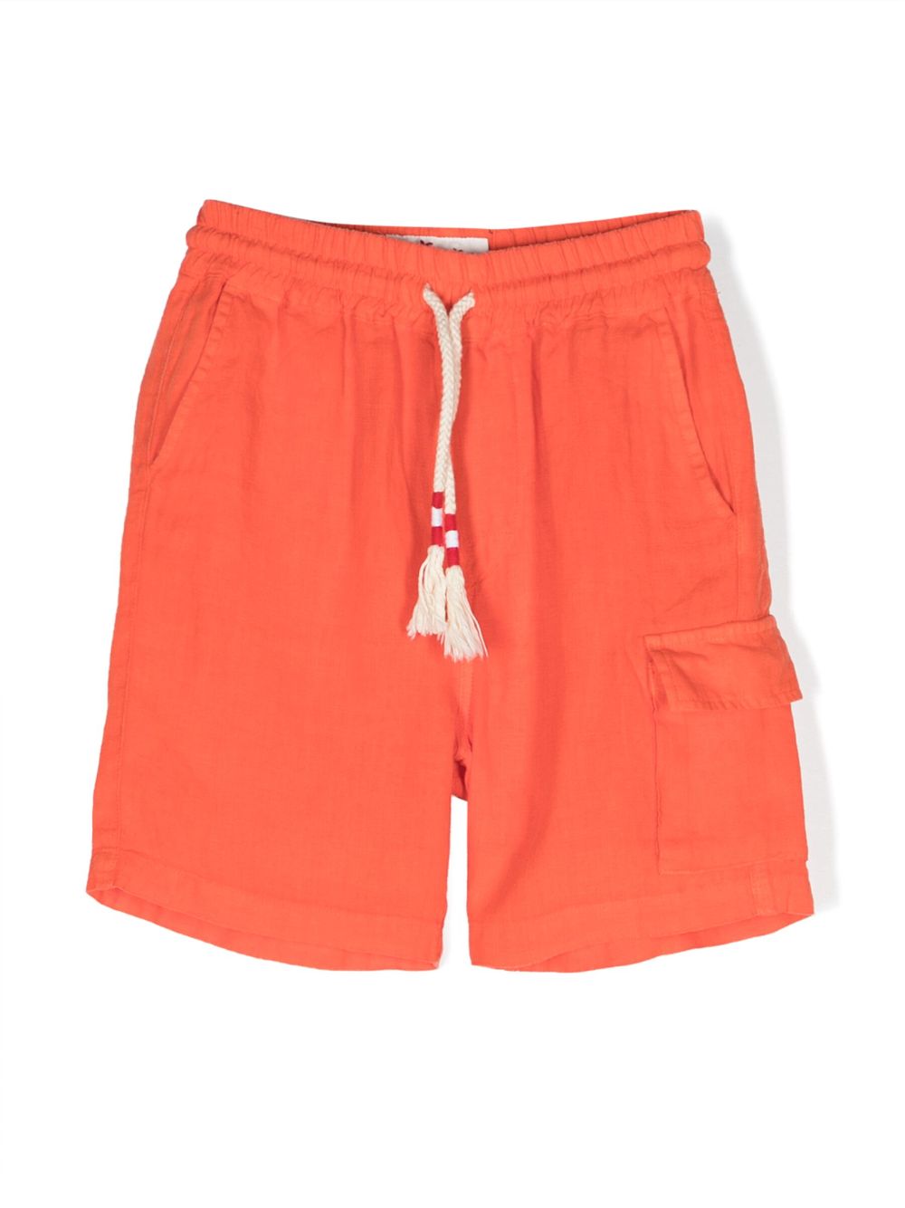 Marseille tassel-detail linen shorts - Orange